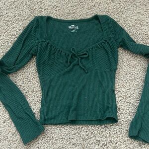 Green hollister long sleeve
